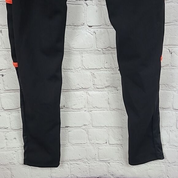 Fashion Nova Running Start Mesh Leggings Black/Orange XS 0/1 High Rise Pant - Picture 9 of 9